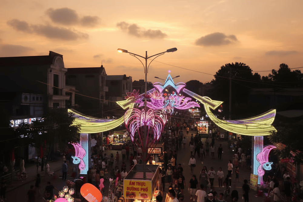 Kh&ocirc;ng gian l&yacute; tưởng để bạn thưởng thức c&aacute;c m&oacute;n ẩm thực đường phố